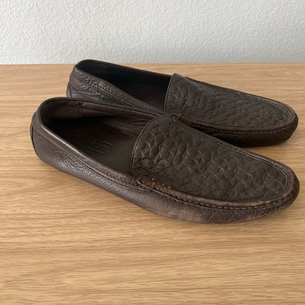 Coach Brown Leather Loafers